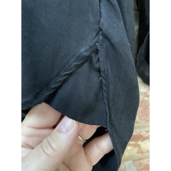 Wilfred Aritzia Black Rayon Blouse‎ Tunic Women XS Long Sleeve Minimalist V Neck - Picture 5 of 10